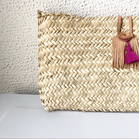 Anthropologie Mindy Living Woven Basket Clutch - Picture 3 of 7